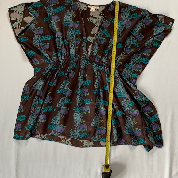 Silk flowy boho top - Picture 3 of 4